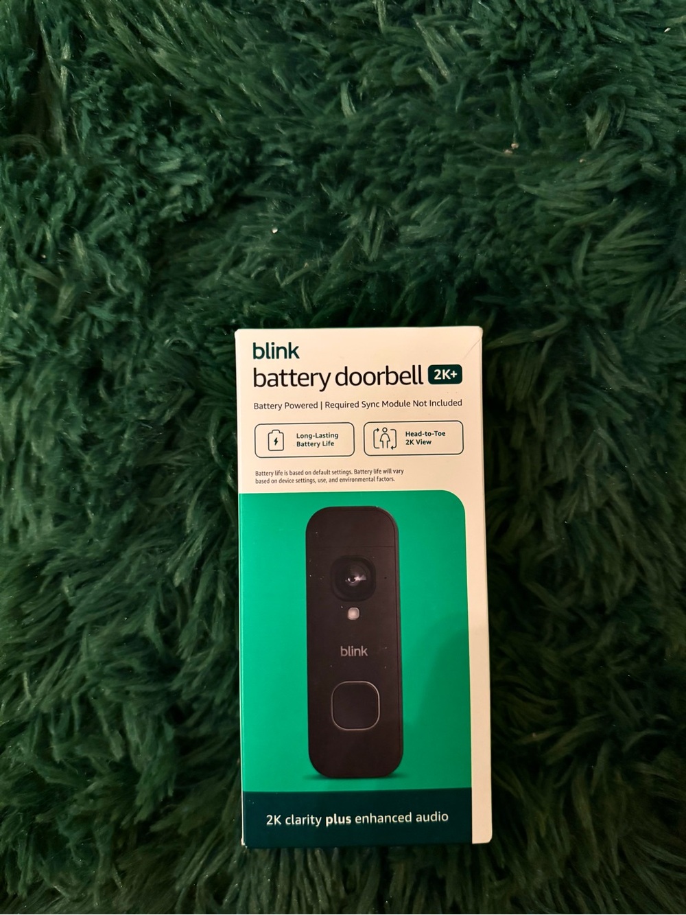 Blink Battery Doorbell 2K+ Security Camera CCTV